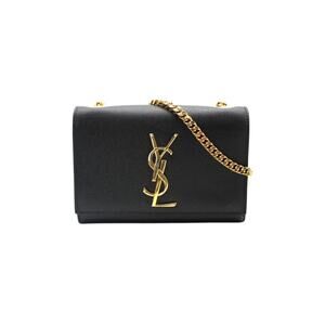 YSL Saint Laurent Kate Small Embossed Leather Crossbody Bag In Black